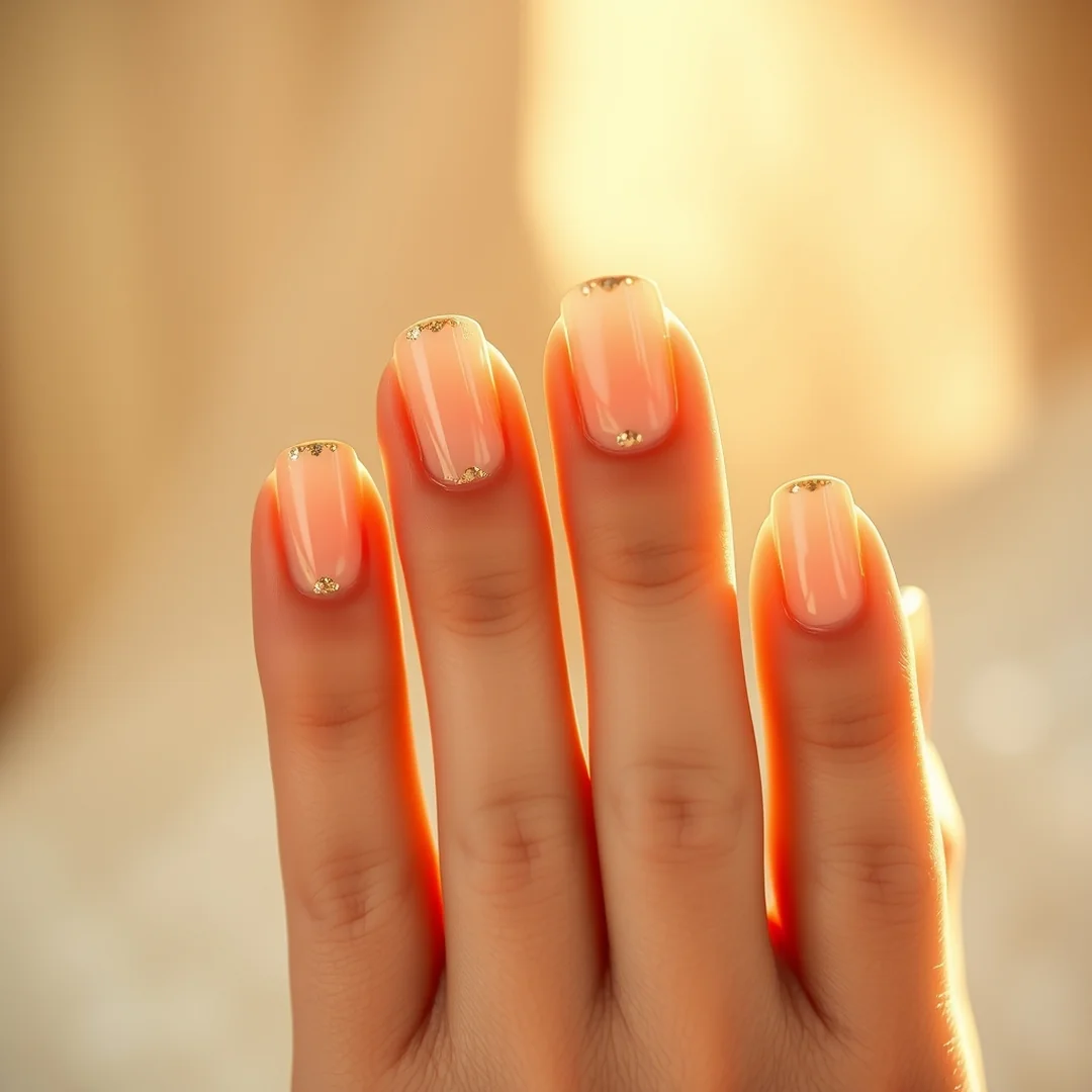 Gold Foil Accents - 22 Simple Bridal Nails 2026 for an Elegant Look