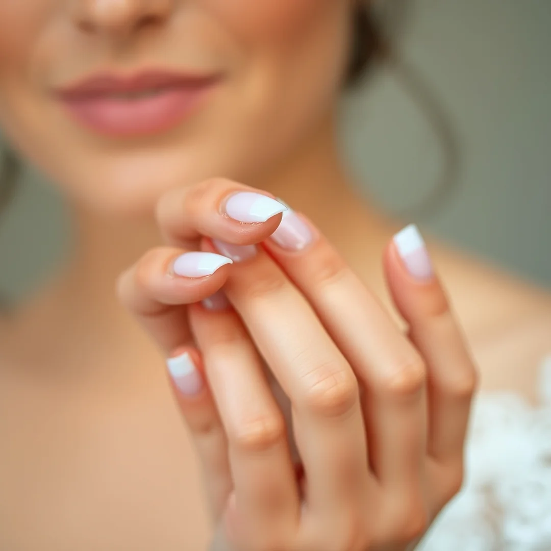 Micro French Manicure - 22 Simple Bridal Nails 2026 for an Elegant Look