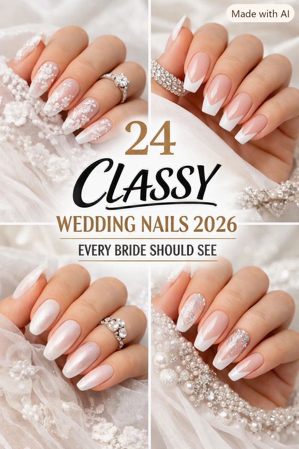 24 Classy Wedding Nails 2026 Every Bride Should See