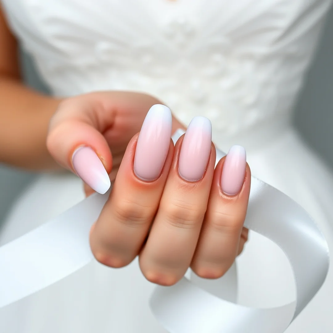 Ombre Fade Nails - 25 Almond Wedding Nails 2026 for a Classy Bridal Look