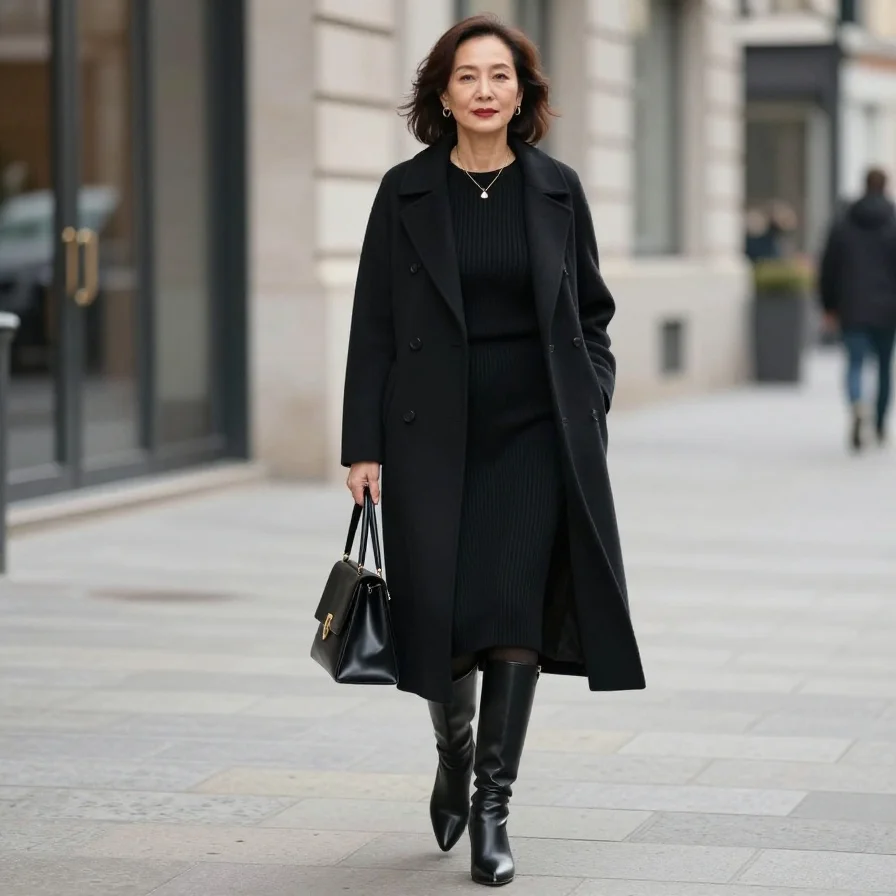 Black Knit Dress