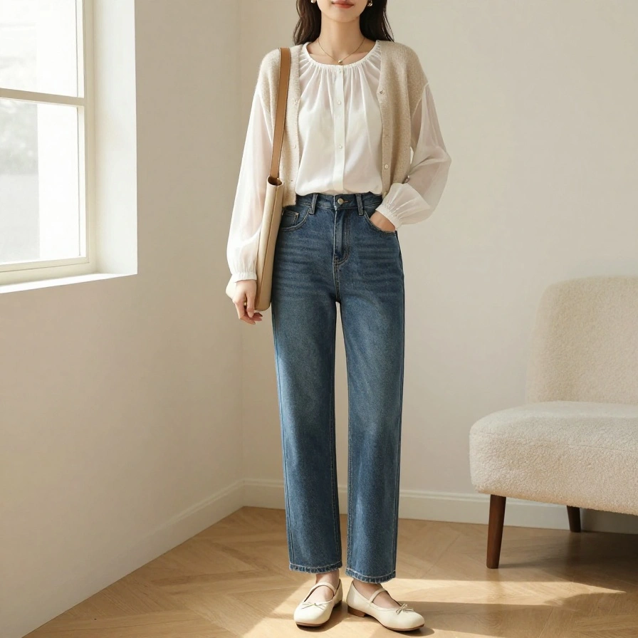Cardigan Sheer Combo