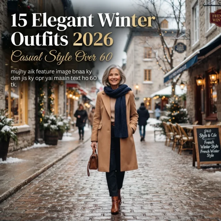 15 Elegant Winter Outfits 2026 Casual Style Over 60