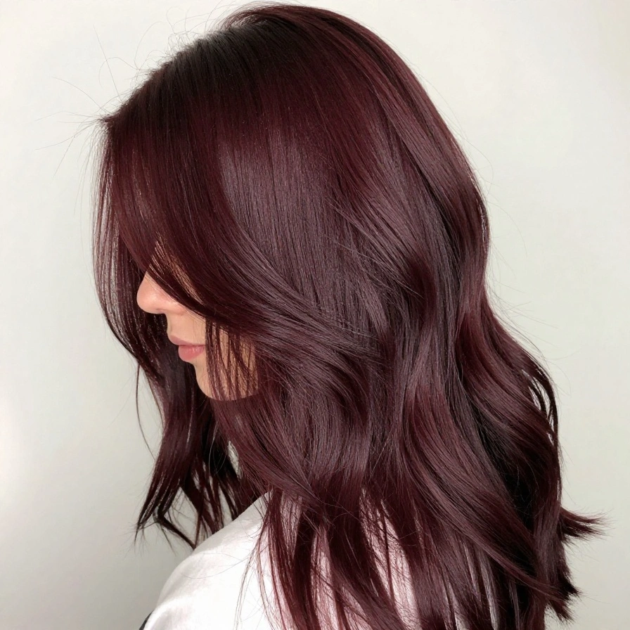 Deep Burgundy Layers