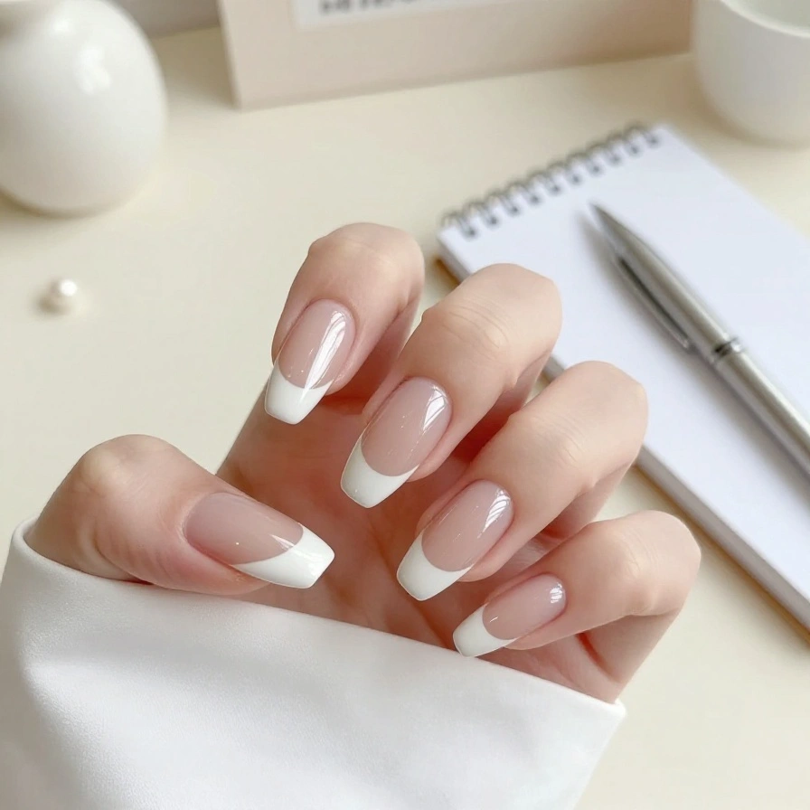 Glazed French Nails