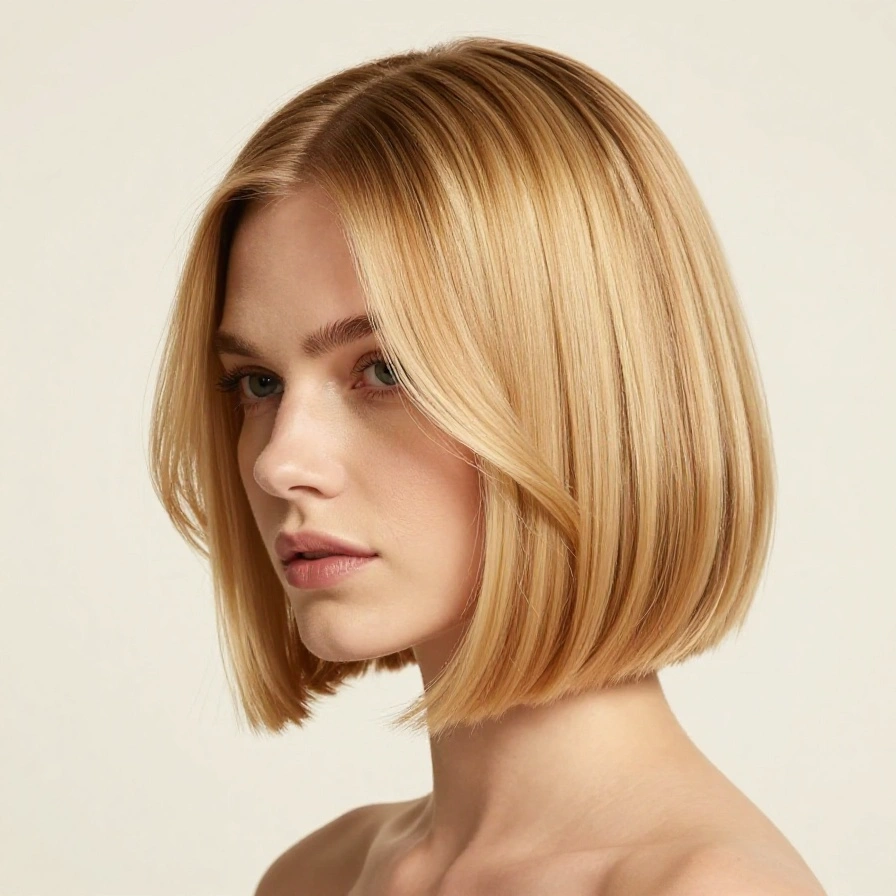 Golden Blonde Bob