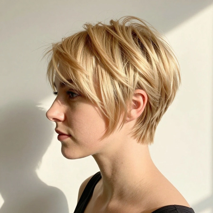 Golden Blonde Pixie
