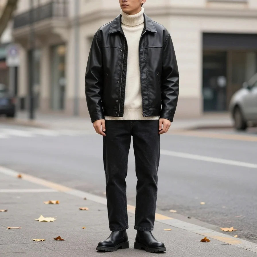 Leather Jacket Layers