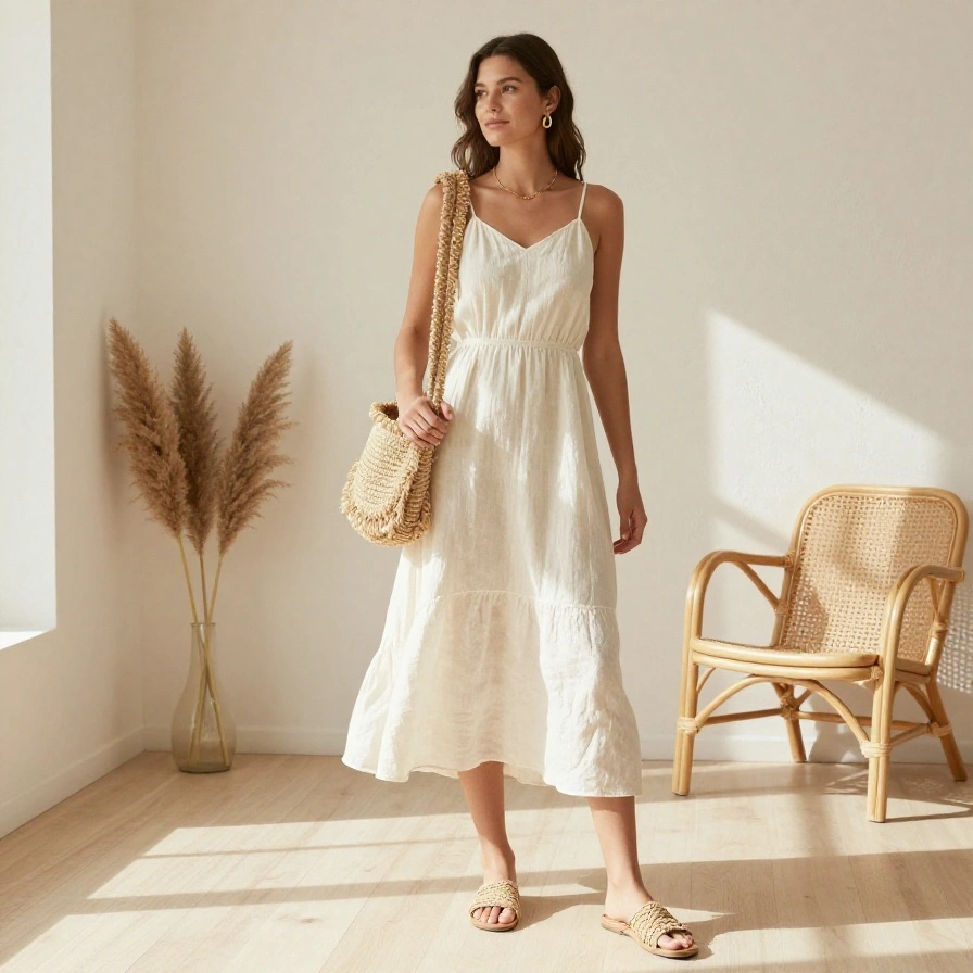 Linen Dress Look