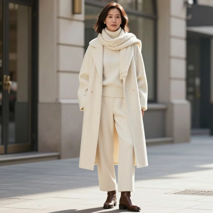 Monochrome Ivory Layers