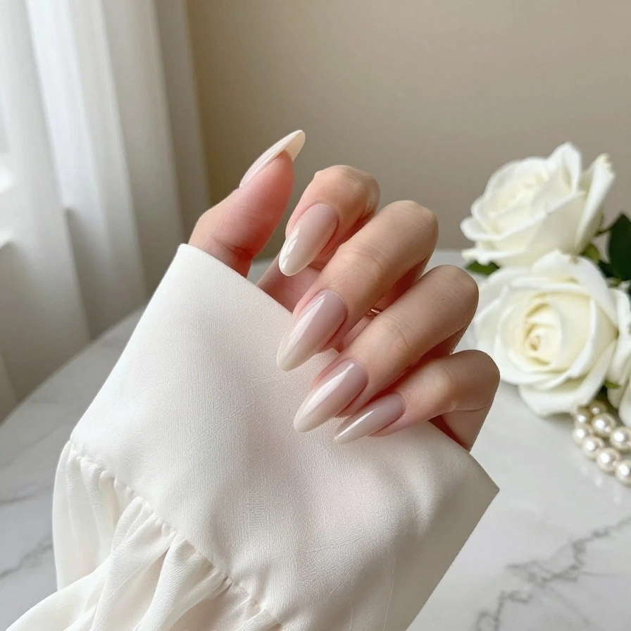 Nude Satin Nails