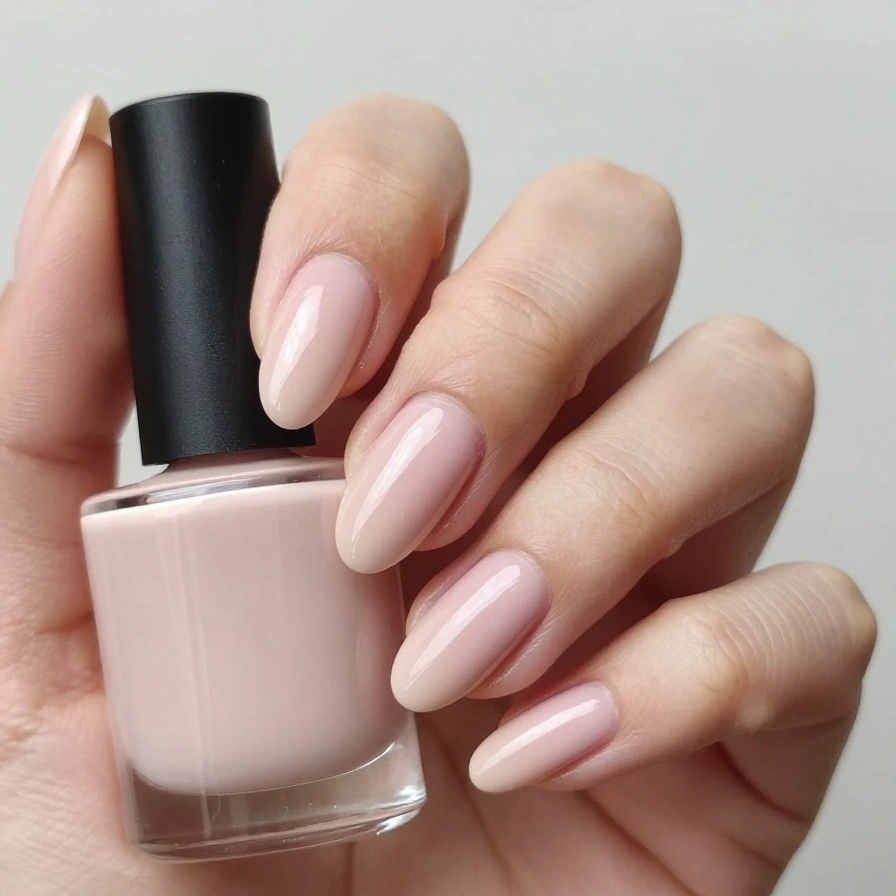 Nude Tone Almond Nails