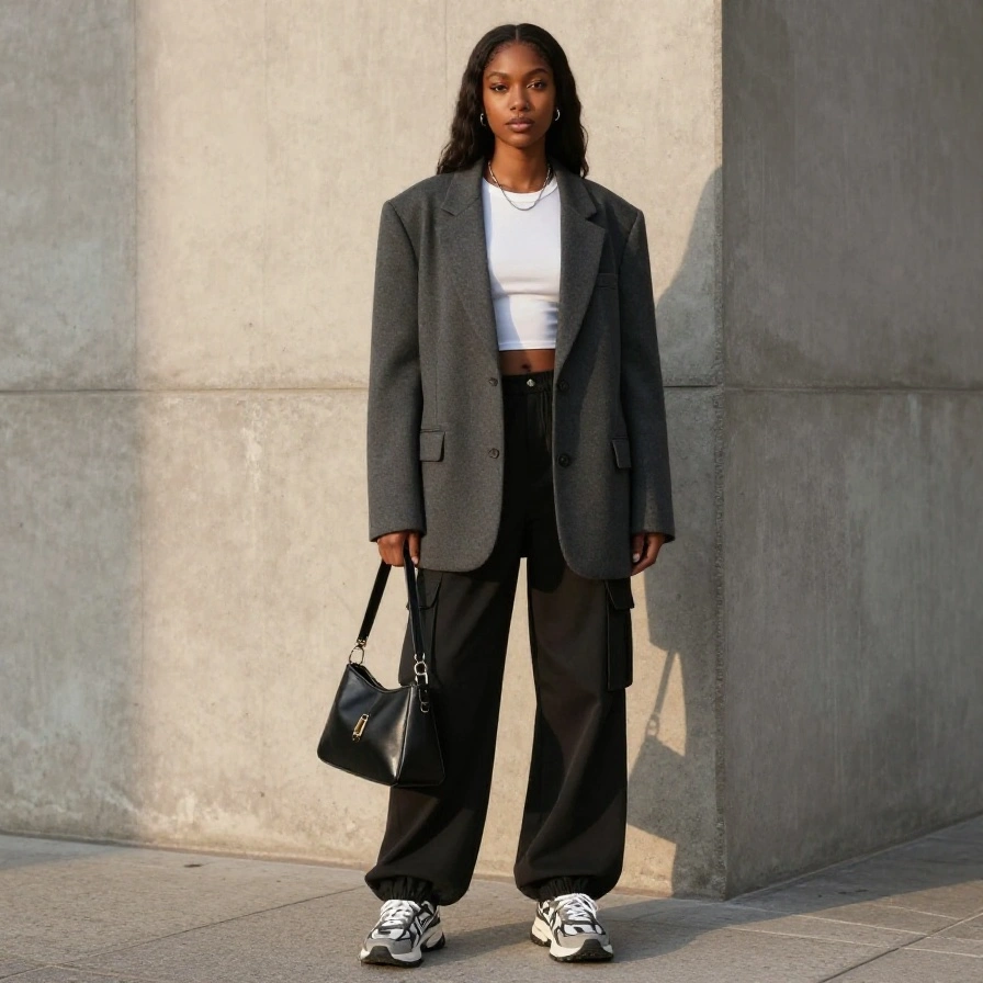 Oversized Blazer Layers