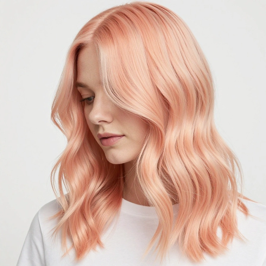 Pastel Peach Peekaboo