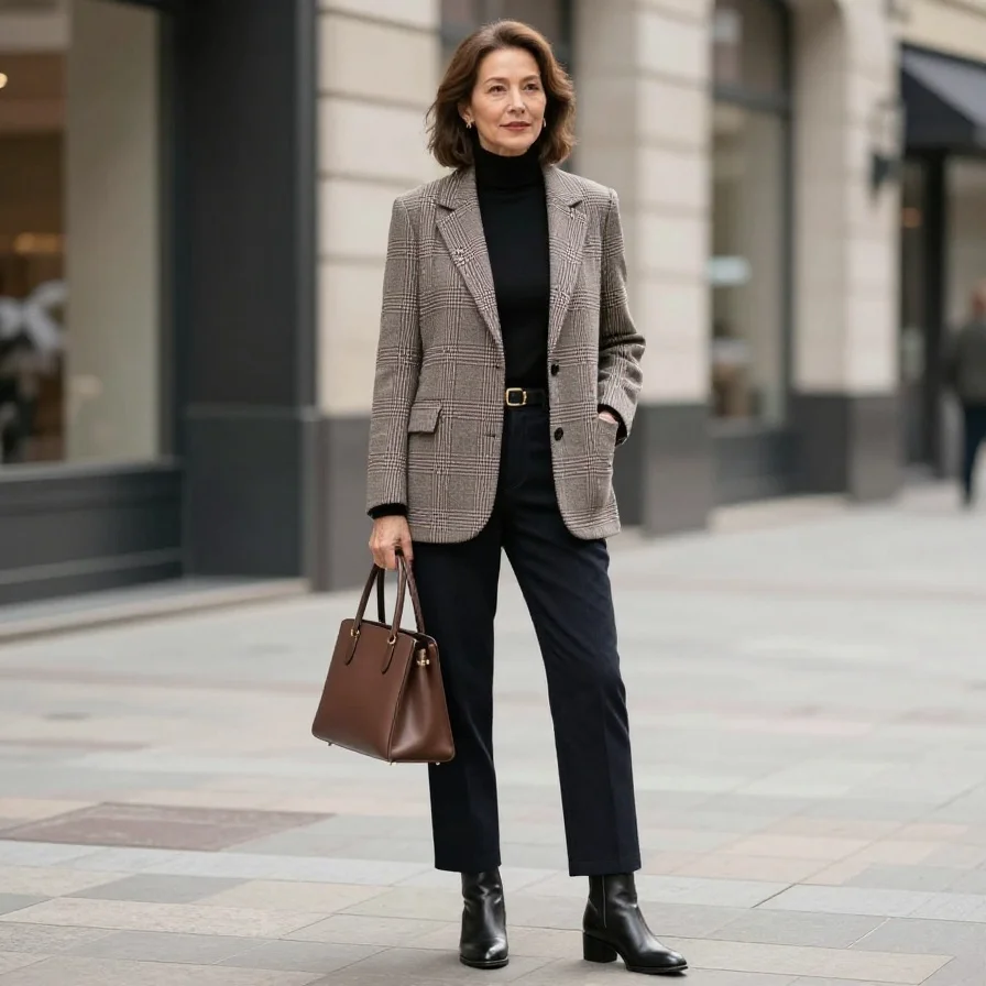 Plaid Blazer Mix