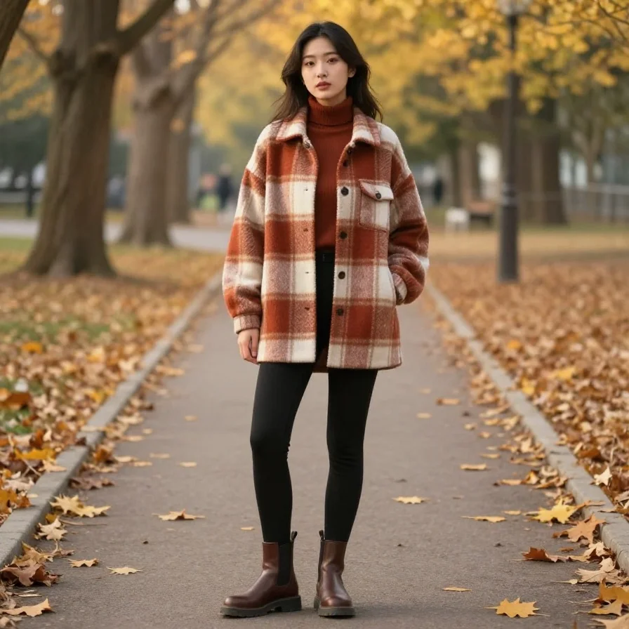 Plaid Shacket Combo