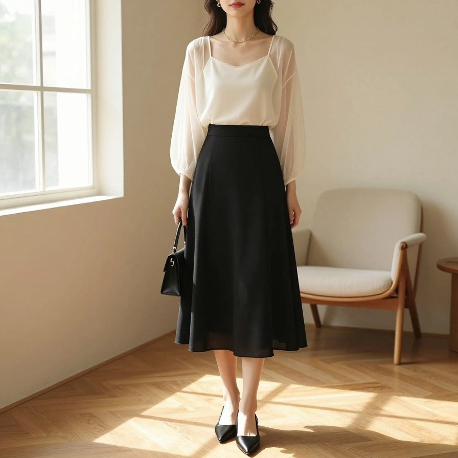 Skirt And Sheer