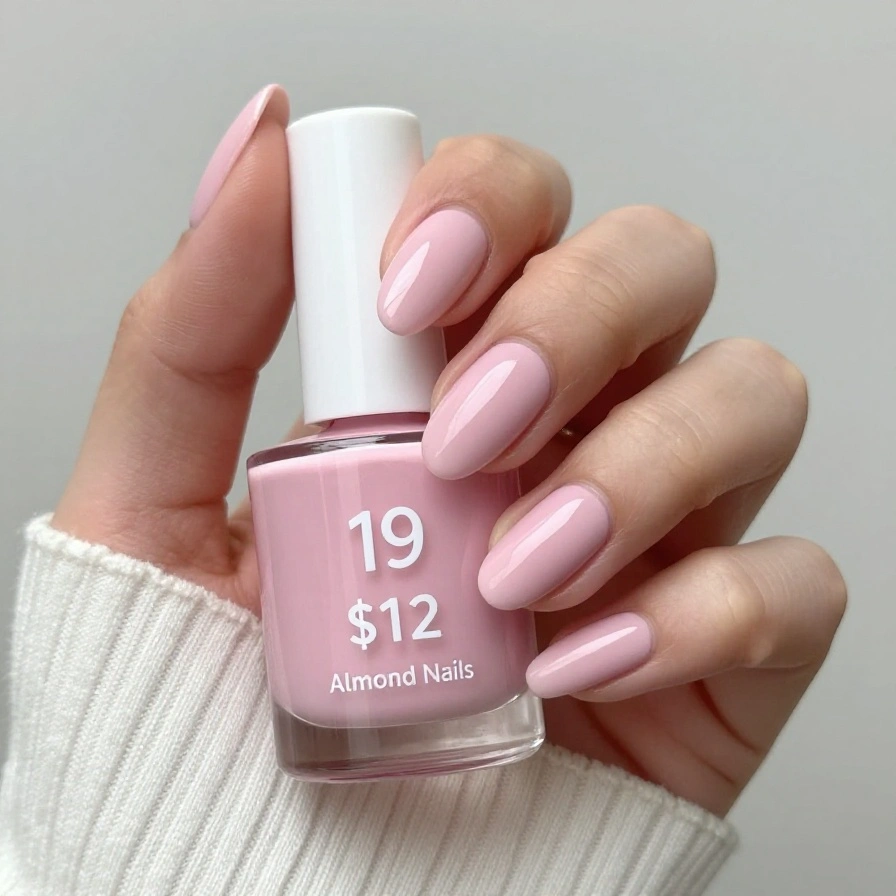 Soft Pink Almond Nails