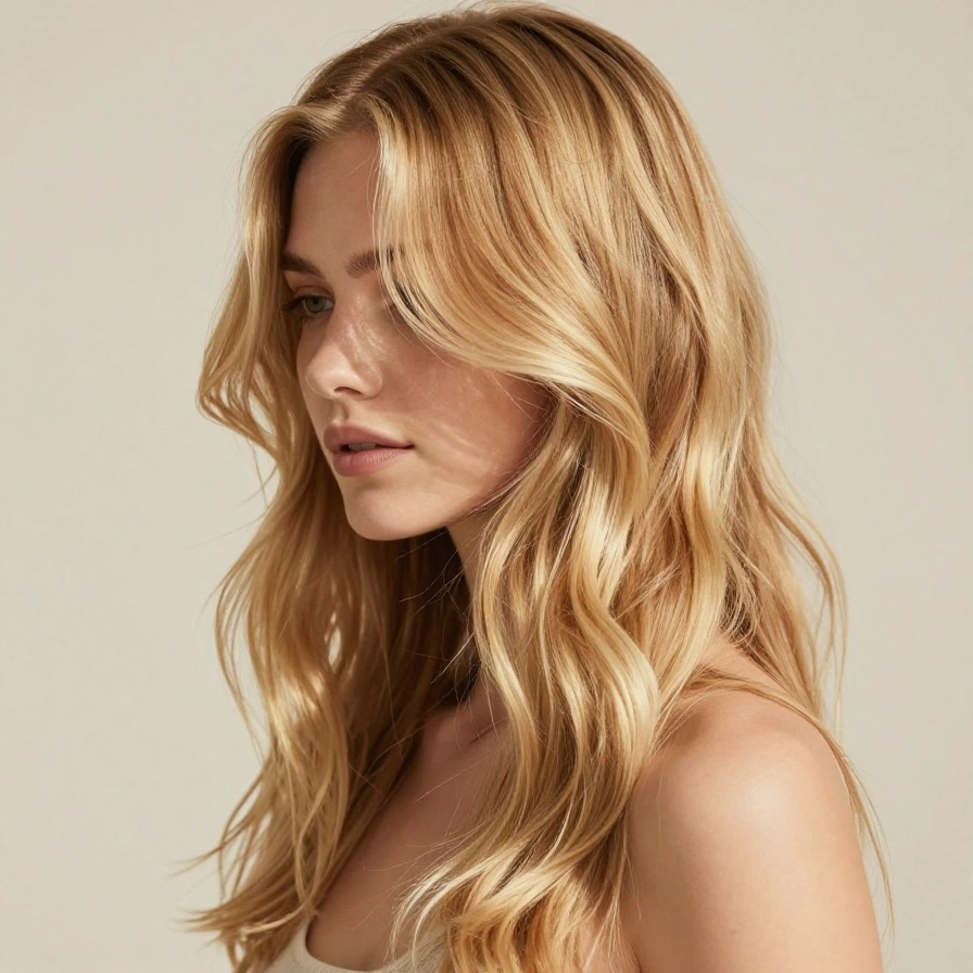 Sunlit Golden Waves