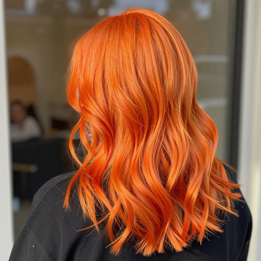 Sunset Orange Streaks