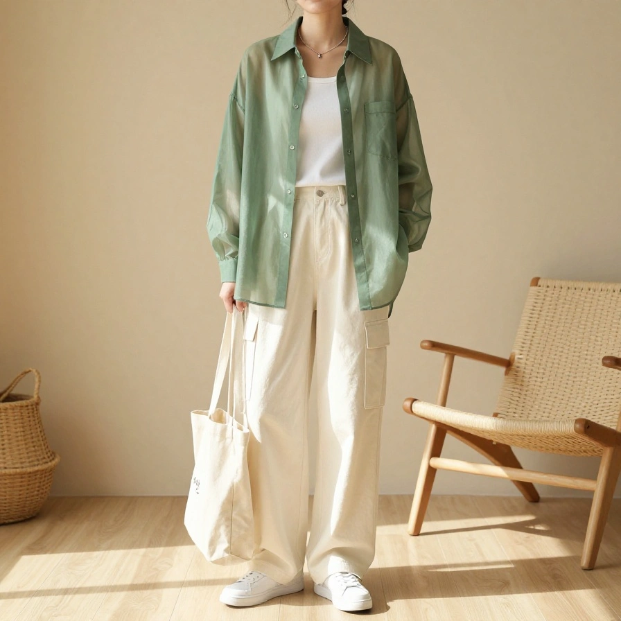 Weekend Sheer Look
