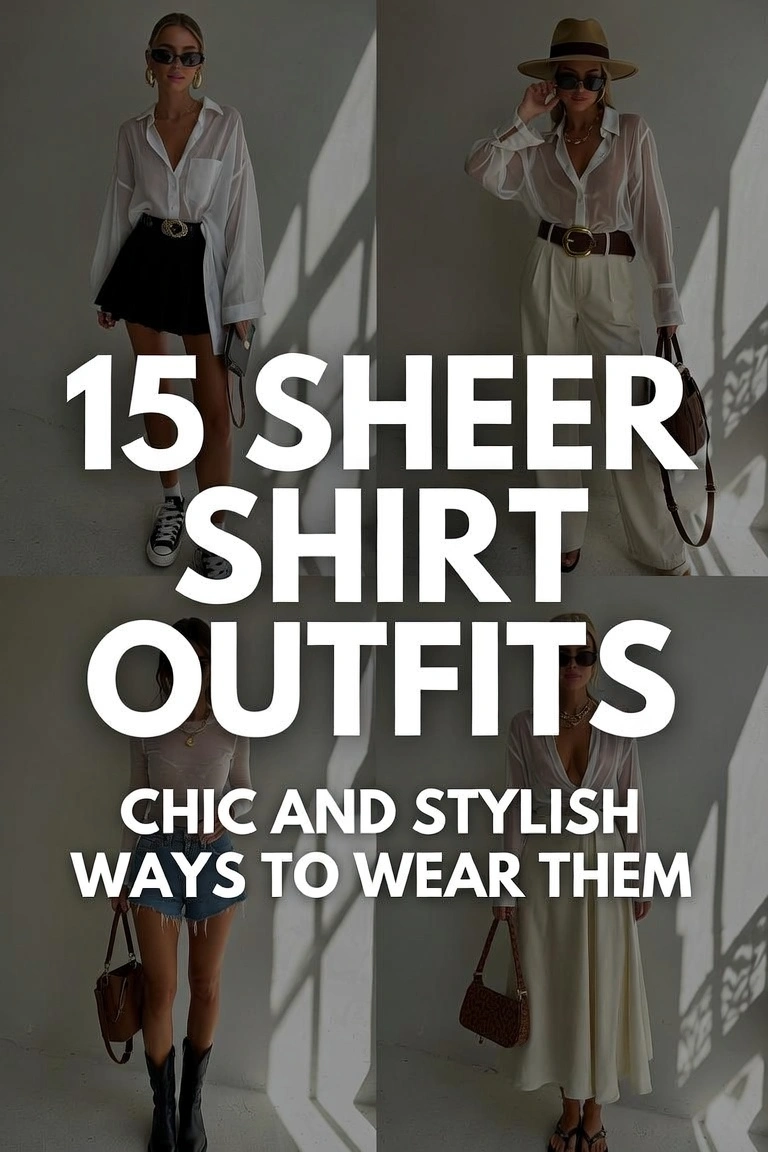 15 Sheer Shirt Outfits: Chic and Stylish Ways to Wear Them