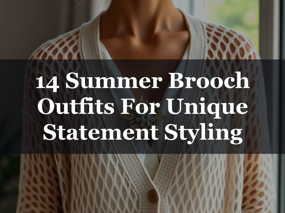 14 Summer Brooch Outfits For Unique Statement Styling - 14 Summer Brooch Outfits for Unique Statement Styling