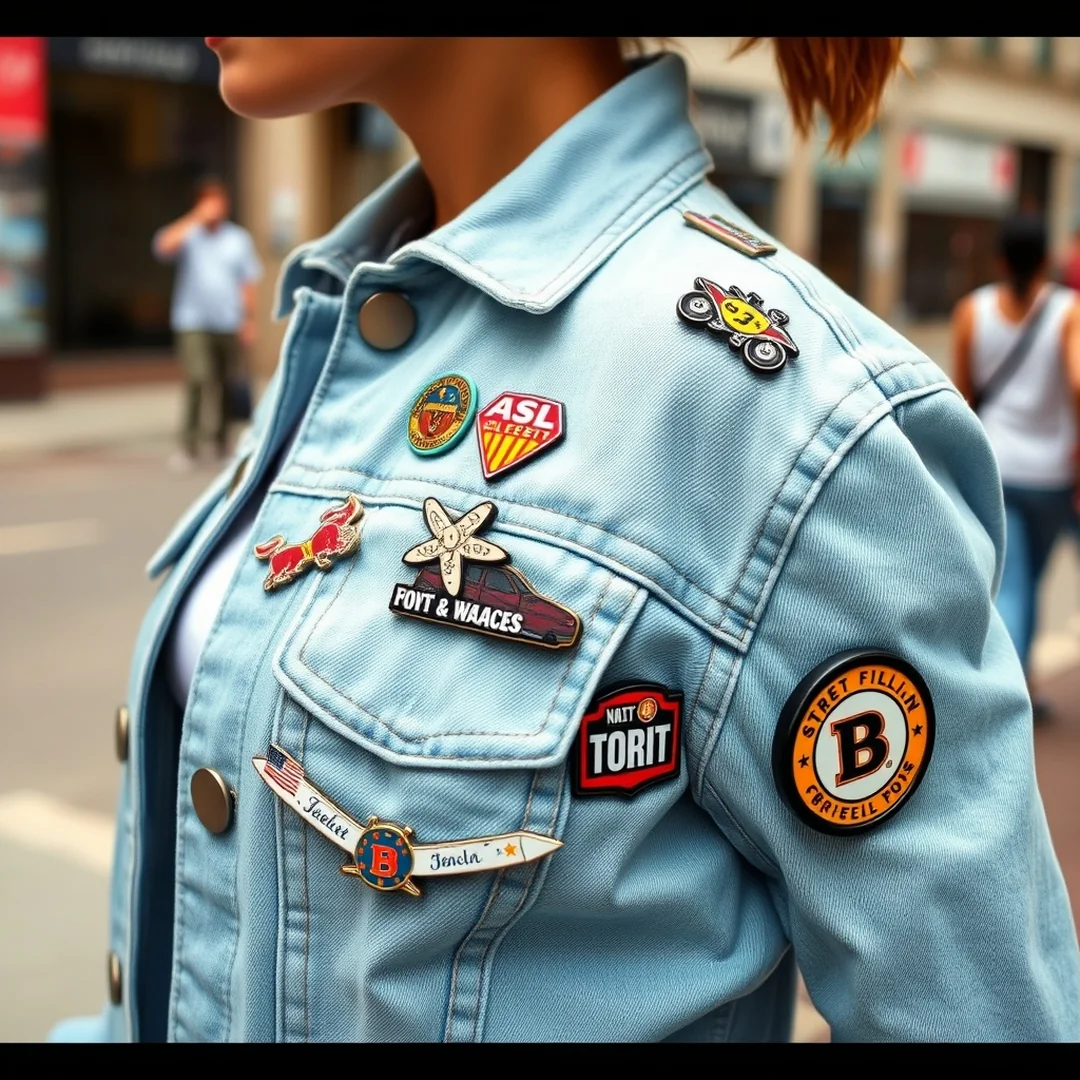Denim Jacket Pins - 14 Summer Brooch Outfits for Unique Statement Styling