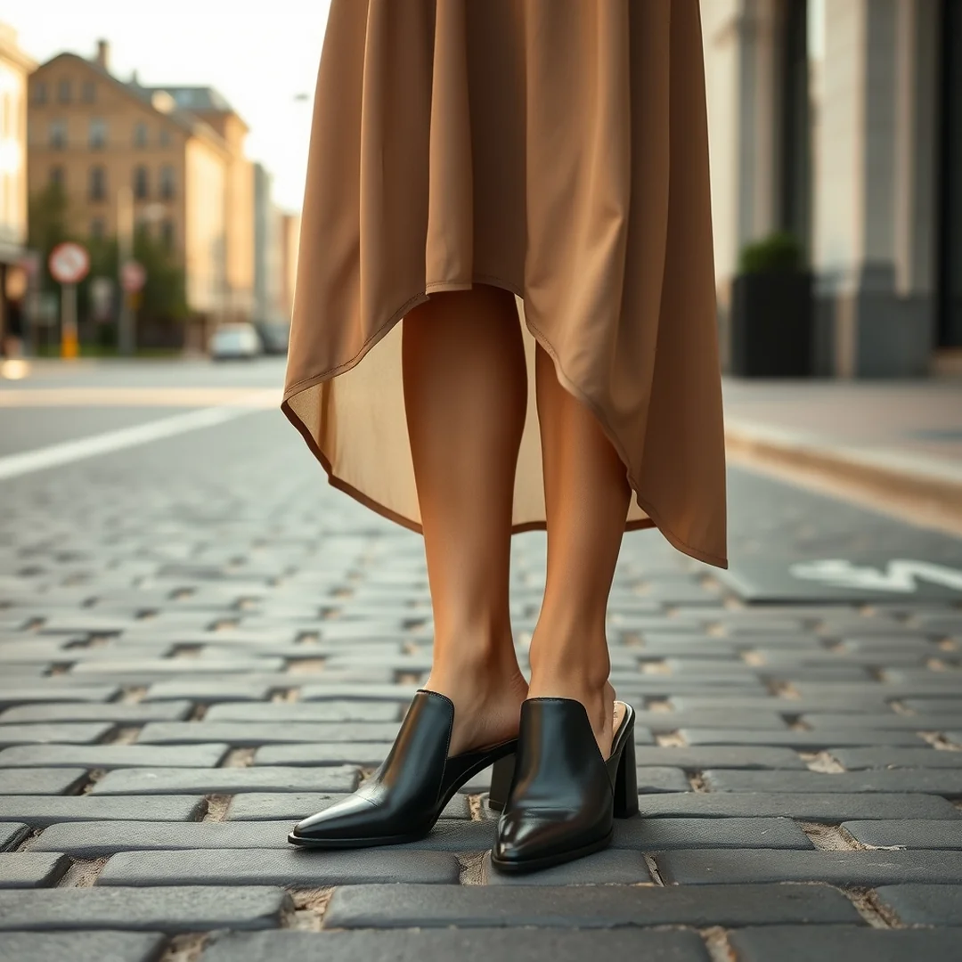 Structured Mules Pairing - 17 Summer Tunic Outfits for Breezy Everyday Dressing